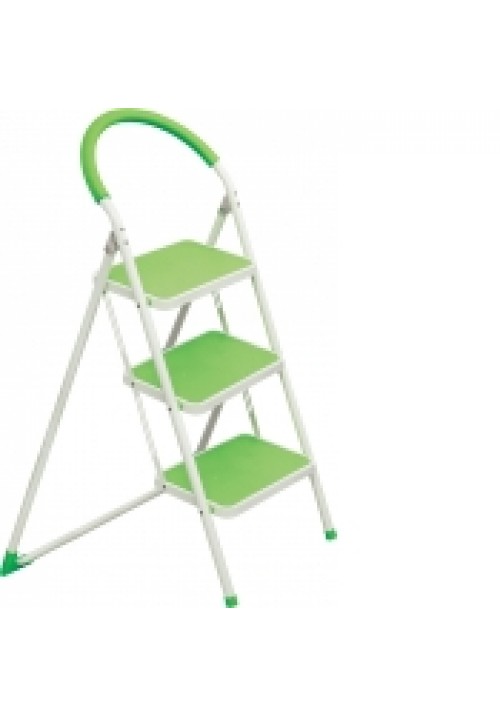 Ozone Homz 3 Step Kitchen Ladder - Green